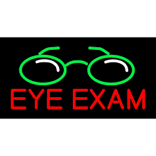 Eye Exam sign